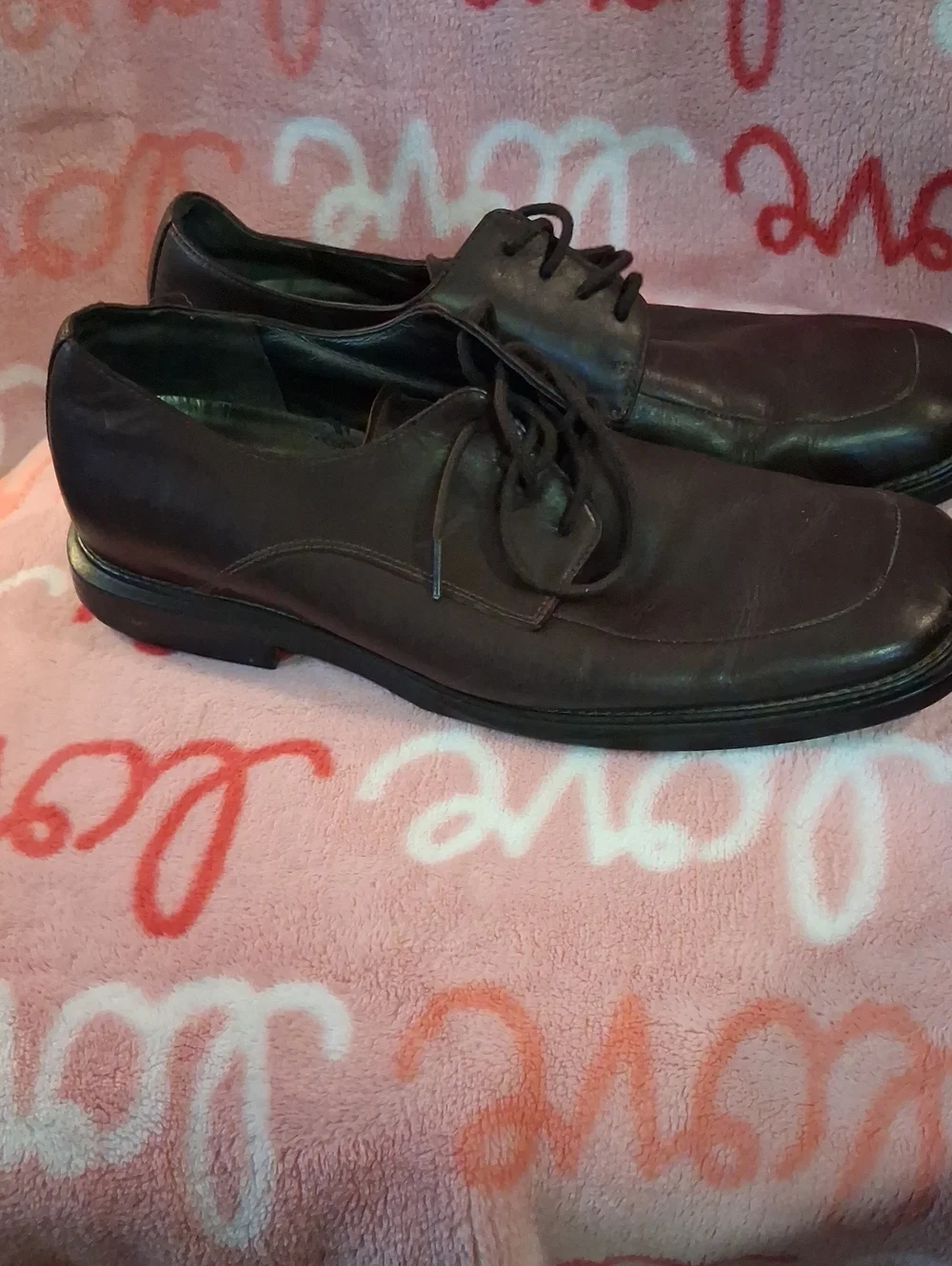 Kenneth Cole Men's Dark Brown Leather Lace-Up Oxfordseth.